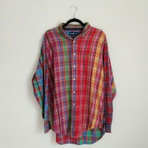 Ralph Lauren Vibrant Plaid Button-Down